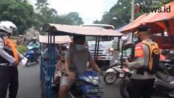 Video Penumpang Odong-Odong Terjaring Razia Protokol Kesehatan di Kemayoran