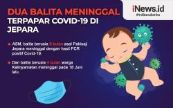 Infografis Dua Balita Meninggal Terpapar Covid-19 di Jepara