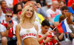 Natalya Nemchinova, Model Seksi Fans Timnas Rusia yang Dituduh Jadi Bintang Porno