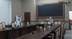Video Balai Kota Bogor Disemprot Disinfektan usai Ditutup Sementara