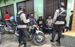 Brimob Bersenjata Laras Panjang Datangi Pangkalan Ojek Warcin Rancaekek Bandung