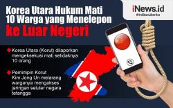 Infografis Korut Eksekusi Mati 10 Warga karena Telepon ke Luar Negeri