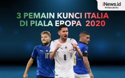 Infografis 3 Pemain Kunci yang Bikin Italia Ganas di Euro 2020