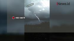 Video Angin Puting Beliung di Janeponto Terekam Video Amatir Warga