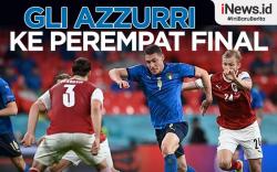 Infografis Italia ke Perempat Final Euro 2020 usai Hajar Austria via Babak Tambahan