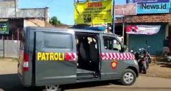Video Ditetapkan Zona Merah, Polres Jepara Berpatroli Cegah Penyebaran Covid-19