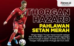 Infografis Thorgan Hazard Pahlawan Setan Merah