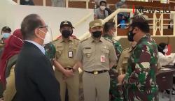 Video Panglima TNI Sidak Pelaksanaan PPKM Mikro dan Vaksinasi Massal di 3 Titik Wilayah Jaktim