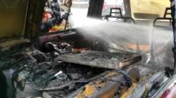 Ada Mesin Pompa dan Puluhan Jerigen dalam Mobil Terbakar di SPBU Bandarlampung