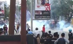 Demo Mahasiswa Tolak Kedatangan Presiden Jokowi di Kendari Ricuh