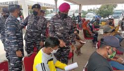 Kejar Target Vaksinasi, Lantamal III Buka Gerai Vaksin Covid-19 di Wilayah Pesisir