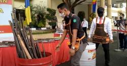 Video 197 Senpi Ilegal di Jambi Dimusnahkan dan Dimuseumkan