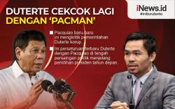 Infografis Presiden Rodrigo Duterte Cekcok Lagi dengan 'PacMan'