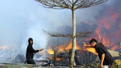 8 Rumah dan 1 Masjid Hangus Terbakar di Kawasan Padat Penduduk Kota Dumai