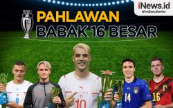 Infografis 5 Pahlawan di Babak 16 Besar Euro 2020