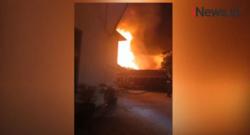 Video Kebakaran Polres Banjarmasin, Diduga Korsleting Listrik