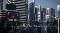 Suasana Kota Jakarta Jelang Penerapan WFH 100 Persen