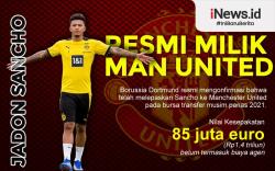 Infografis Jadon Sancho Resmi Milik Manchester United