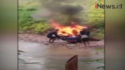 Video Viral 4 Motor Milik Warga Badui Dibakar karena Melanggar Adat