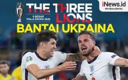 Infografis Inggris Melaju ke Semifinal Euro 2020 usai Bantai Ukraina