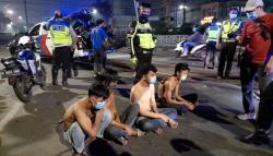 Bawa Sajam saat PPKM Darurat, 5 Pemuda Diamankan 