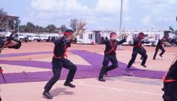 HUT Bhayangkara, Anggota Polda Malut di Afrika Tengah Menari Soya-Soya 