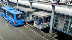 Begini Kondisi Halte Transjakarta di Gambir saat Pemberlakuan PPKM Darurat