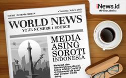 Infografis Situasi Covid Indonesia Jadi Sorotan Media Asing