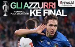 Infografis Gli Azzuri ke Final Euro 2020