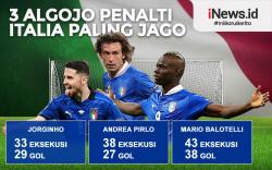 Infografis 3 Algojo Penalti Italia Paling Jago