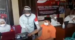 Video 89 Tahanan Mapolres Bangkalan Divaksin, Sebagian Menjerit Ketakutan