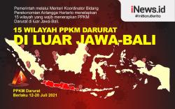 Infografis PPKM Darurat Diterapkan di 15 Daerah Luar Jawa Bali