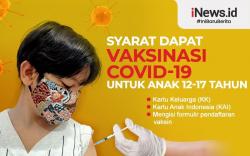 Infografis Syarat Dapat Vaksinasi Covid-19 untuk Anak 12-17 Tahun