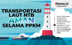 Infografis Transportasi Laut NTB Aman Selama PPKM