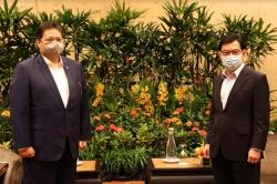  Berkunjung ke Singapura, Menko Airlangga Bahas Kelanjutan Kerja Sama Perdagangan dan Investasi 