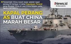 Infografis China Marah Besar Kapal Perang AS Menyusup