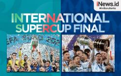 Infografis Wacana Duel Italia Vs Argentina Bertajuk International Supercup Final