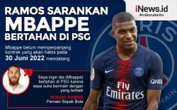 Infografis Sergio Ramos Sarankan Kylian Mbappe Bertahan di PSG
