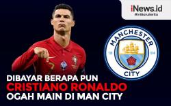 Infografis Cristiano Ronaldo Ogah Main di Manchester City