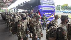 Latihan Tempur bersama Garuda Shield, Ratusan Tentara Amerika Tiba di Palembang<