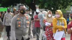 Stok Vaksin di Dinkes Subang Kosong, Warga Serbu Vaksinasi yang Digelar Kepolisian<