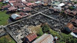 Penampakan dari Udara Puluhan Rumah Padat di Palangkaraya Ludes Terbakar