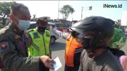 Razia Tertib Masker, Pengendara Motor Adu Mulut Dengan Petugas 