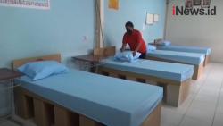 Video Kasur Isolasi Pasien Covid-19 Disulap dari Susunan Kardus di Surabaya