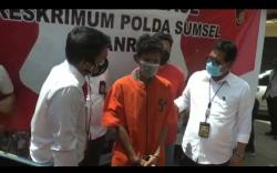 Bunuh Adik Ipar Secara Sadis, Pria OKI Tertunduk Lesu dan Menyesal di Polda Sumsel <