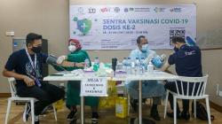 Suasana Vaksinasi Covid-19 Kerja Sama MNC Peduli dan Dewan Pers