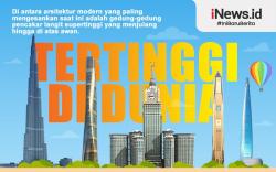 Infografis 10 Gedung Tertinggi di Dunia