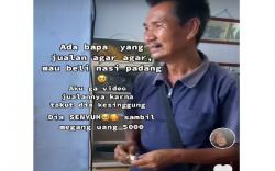 Kisah Sedih Penjual Agar-agar Beli Nasi Rp5.000, Polisi-Warga TikTok Kirim Donasi Rp100 Juta<