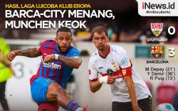 Infografis Hasil Laga Uji Coba Klub Eropa: Barcelona Menang, Bayern Munchen Keok
