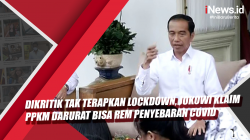 Video Dikritik Tak Terapkan Lockdown, Jokowi Klaim PPKM Darurat Bisa Rem Penyebaran Covid